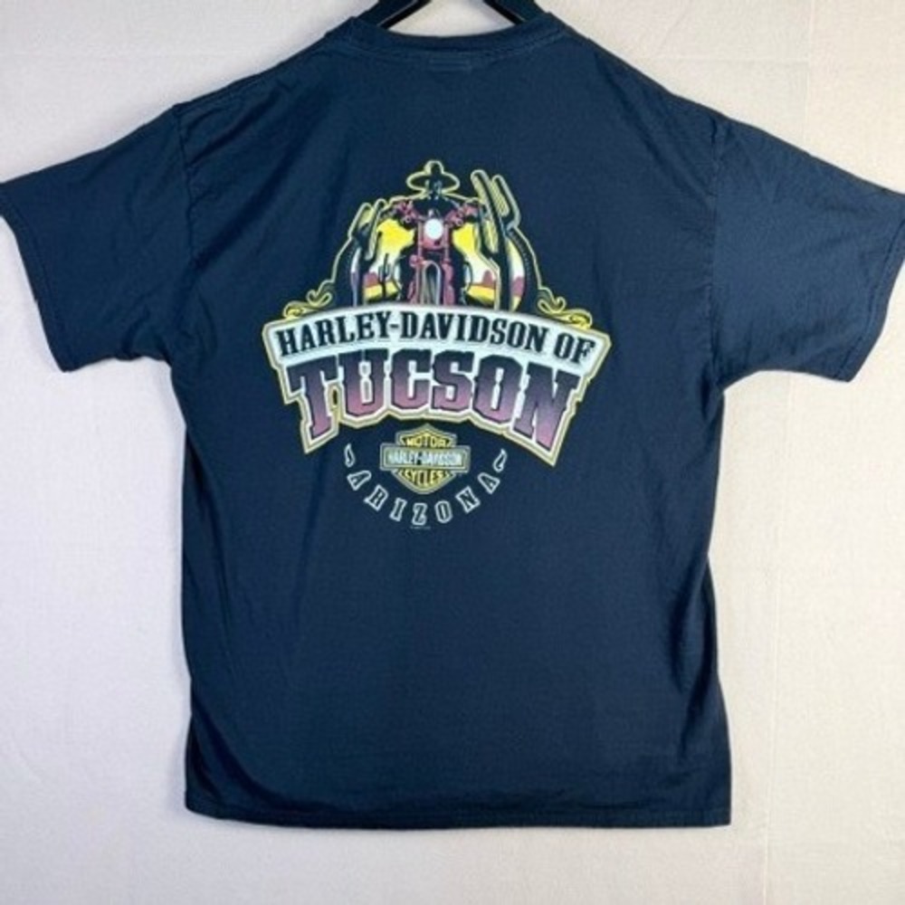 Harley Davidson Tucson Arizona Men's L T Shirt Motorcycle Cactus 2012